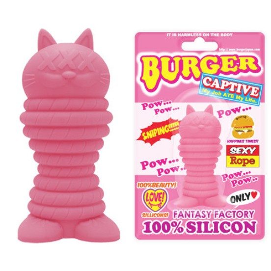 Burger Cat Pow Pink