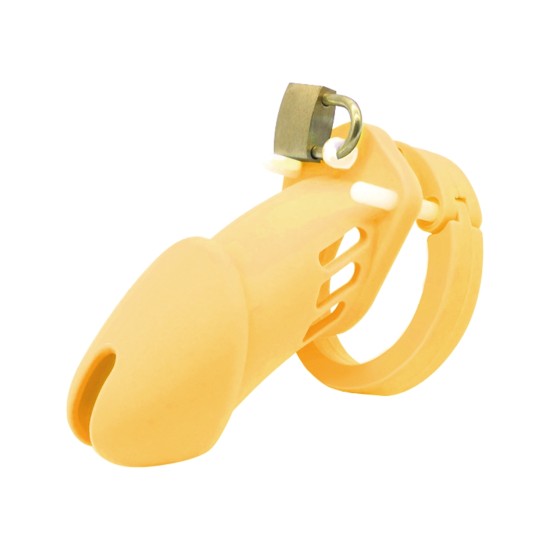 Male Chastity Device Long/Yellow
