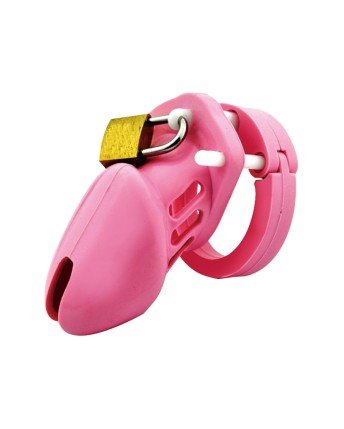 Silicon Male Chastity Device Short/Pink