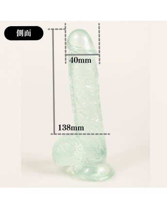 Punitto Real Dildo Clear 14cm